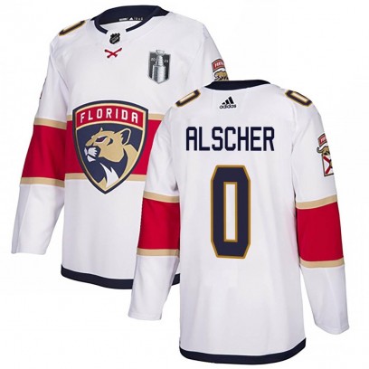 Men's Authentic Florida Panthers Marek Alscher Adidas Away 2023 Stanley Cup Final Jersey - White