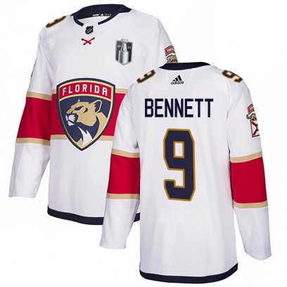 Men's Authentic Florida Panthers Sam Bennett Adidas Away 2023 Stanley Cup Final Jersey - White