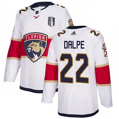 Men's Authentic Florida Panthers Zac Dalpe Adidas Away 2023 Stanley Cup Final Jersey - White