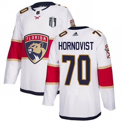 Men's Authentic Florida Panthers Patric Hornqvist Adidas Away 2023 Stanley Cup Final Jersey - White
