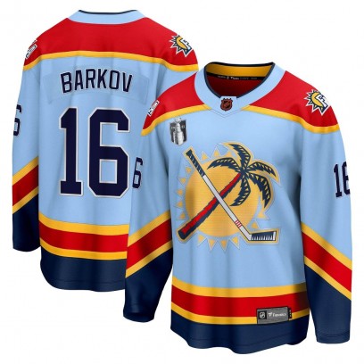 Youth Breakaway Florida Panthers Aleksander Barkov Fanatics Branded Special Edition 2.0 2023 Stanley Cup Final Jersey - Light Bl
