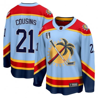 Youth Breakaway Florida Panthers Nick Cousins Fanatics Branded Special Edition 2.0 2023 Stanley Cup Final Jersey - Light Blue