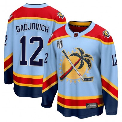 Youth Breakaway Florida Panthers Jonah Gadjovich Fanatics Branded Special Edition 2.0 2023 Stanley Cup Final Jersey - Light Blue
