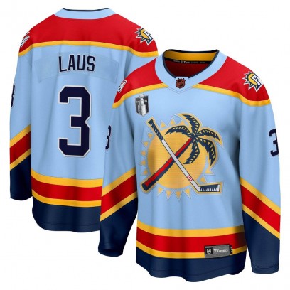 Youth Breakaway Florida Panthers Paul Laus Fanatics Branded Special Edition 2.0 2023 Stanley Cup Final Jersey - Light Blue