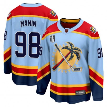 Youth Breakaway Florida Panthers Maxim Mamin Fanatics Branded Special Edition 2.0 2023 Stanley Cup Final Jersey - Light Blue