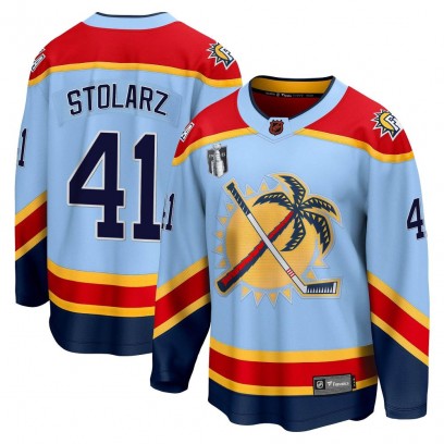 Youth Breakaway Florida Panthers Anthony Stolarz Fanatics Branded Special Edition 2.0 2023 Stanley Cup Final Jersey - Light Blue