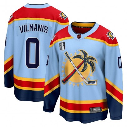 Youth Breakaway Florida Panthers Sandis Vilmanis Fanatics Branded Special Edition 2.0 2023 Stanley Cup Final Jersey - Light Blue