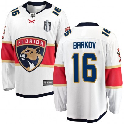 Men's Breakaway Florida Panthers Aleksander Barkov Fanatics Branded Away 2023 Stanley Cup Final Jersey - White