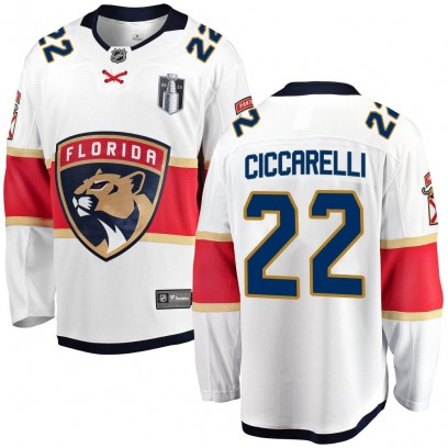 Men's Breakaway Florida Panthers Dino Ciccarelli Fanatics Branded Away 2023 Stanley Cup Final Jersey - White