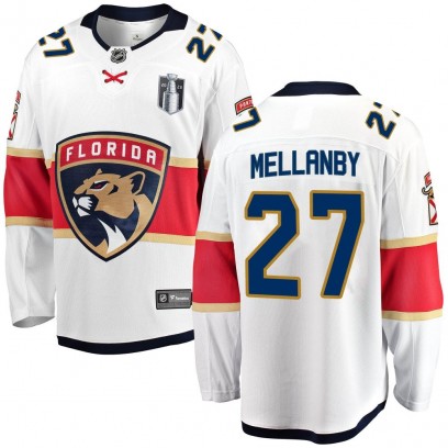 Men's Breakaway Florida Panthers Scott Mellanby Fanatics Branded Away 2023 Stanley Cup Final Jersey - White