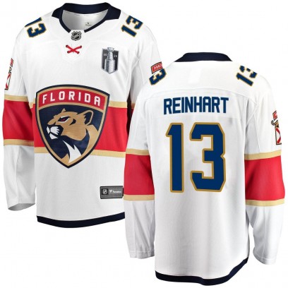 Men's Breakaway Florida Panthers Sam Reinhart Fanatics Branded Away 2023 Stanley Cup Final Jersey - White