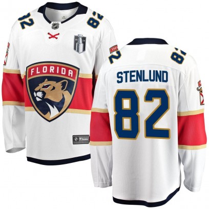 Men's Breakaway Florida Panthers Kevin Stenlund Fanatics Branded Away 2023 Stanley Cup Final Jersey - White