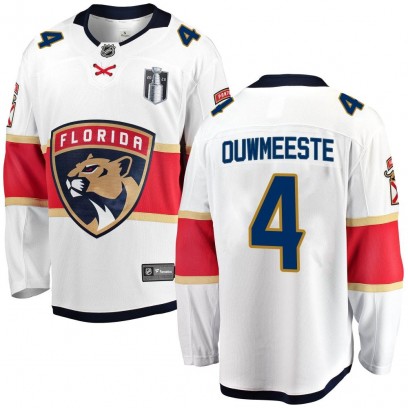 Youth Breakaway Florida Panthers Jay Bouwmeester Fanatics Branded Away 2023 Stanley Cup Final Jersey - White