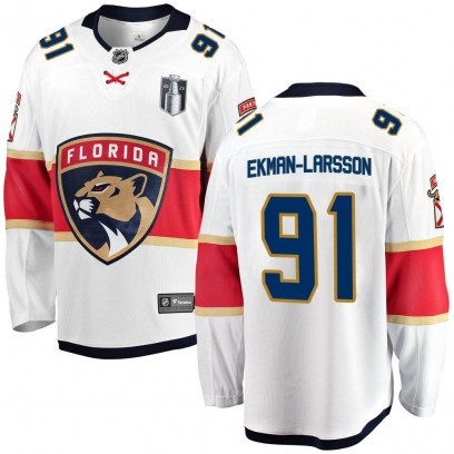 Youth Breakaway Florida Panthers Oliver Ekman-Larsson Fanatics Branded Away 2023 Stanley Cup Final Jersey - White