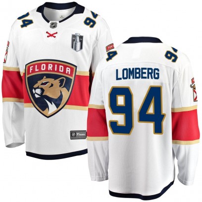 Youth Breakaway Florida Panthers Ryan Lomberg Fanatics Branded Away 2023 Stanley Cup Final Jersey - White