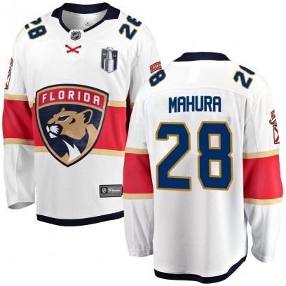 Youth Breakaway Florida Panthers Josh Mahura Fanatics Branded Away 2023 Stanley Cup Final Jersey - White