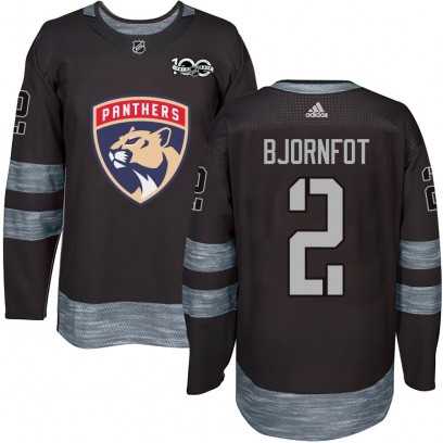Youth Authentic Florida Panthers Tobias Bjornfot 1917-2017 100th Anniversary Jersey - Black