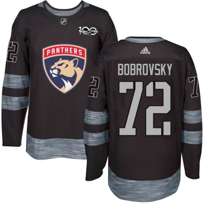 Youth Authentic Florida Panthers Sergei Bobrovsky 1917-2017 100th Anniversary Jersey - Black