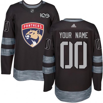 Youth Authentic Florida Panthers Custom Custom 1917-2017 100th Anniversary Jersey - Black