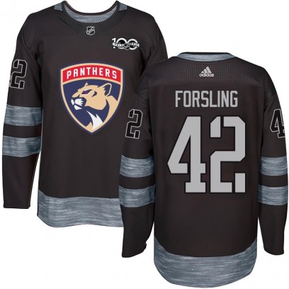 Youth Authentic Florida Panthers Gustav Forsling 1917-2017 100th Anniversary Jersey - Black