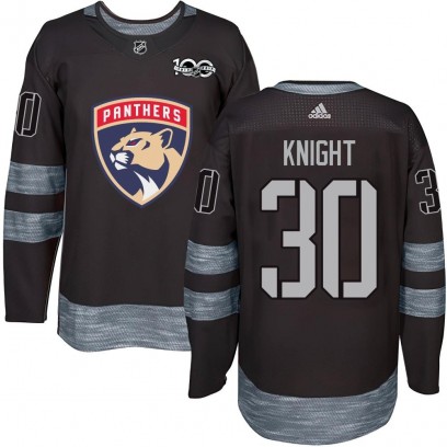 Youth Authentic Florida Panthers Spencer Knight 1917-2017 100th Anniversary Jersey - Black