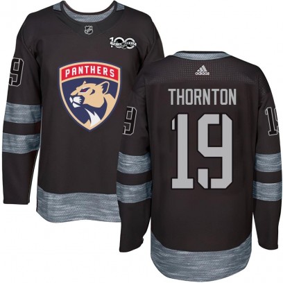Youth Authentic Florida Panthers Joe Thornton 1917-2017 100th Anniversary Jersey - Black