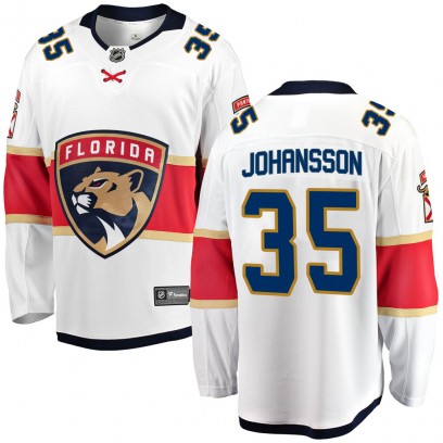 Men's Breakaway Florida Panthers Jonas Johansson Fanatics Branded Away Jersey - White