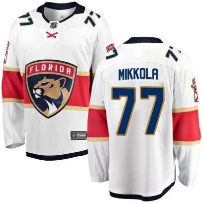 Men's Breakaway Florida Panthers Niko Mikkola Fanatics Branded Away Jersey - White
