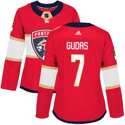 Women's Authentic Florida Panthers Radko Gudas Adidas Home Jersey - Red