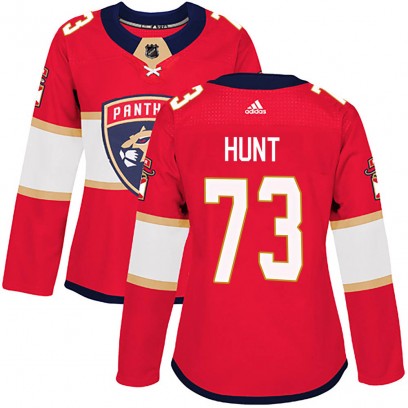 Women's Authentic Florida Panthers Dryden Hunt Adidas ized Home Jersey - Red
