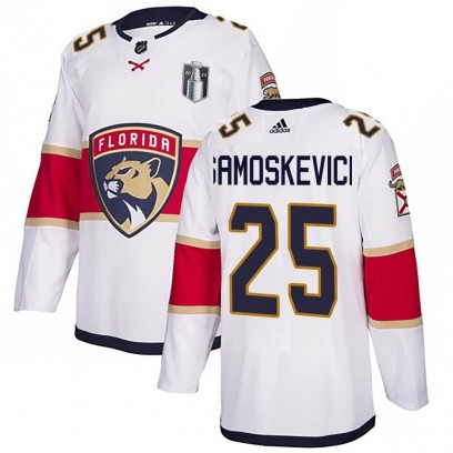 Youth Authentic Florida Panthers Mackie Samoskevich Adidas Away 2023 Stanley Cup Final Jersey - White