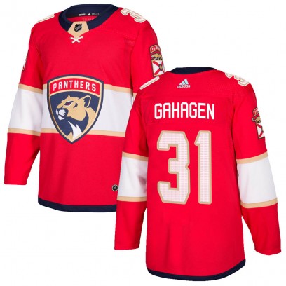 Men's Authentic Florida Panthers Christopher Gibson Adidas Home Jersey - Red