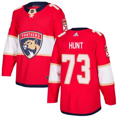 Men's Authentic Florida Panthers Dryden Hunt Adidas ized Home Jersey - Red
