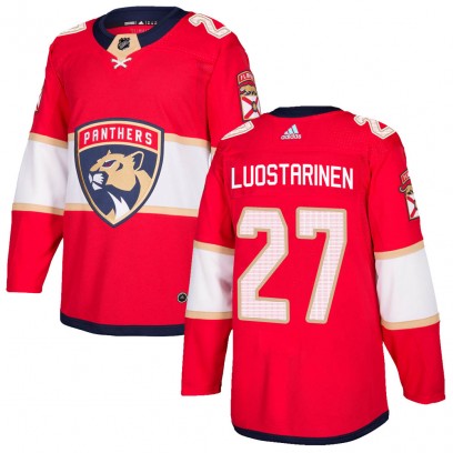 Men's Authentic Florida Panthers Eetu Luostarinen Adidas ized Home Jersey - Red