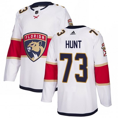 Men's Authentic Florida Panthers Dryden Hunt Adidas ized Away Jersey - White