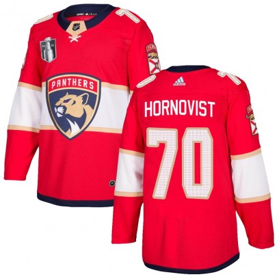 Men's Authentic Florida Panthers Patric Hornqvist Adidas Home 2023 Stanley Cup Final Jersey - Red
