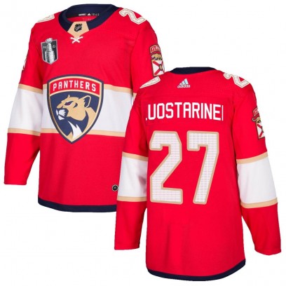 Men's Authentic Florida Panthers Eetu Luostarinen Adidas Home 2023 Stanley Cup Final Jersey - Red