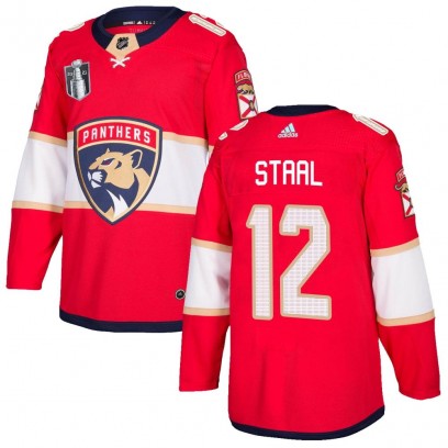 Men's Authentic Florida Panthers Eric Staal Adidas Home 2023 Stanley Cup Final Jersey - Red
