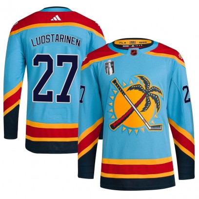 Youth Authentic Florida Panthers Eetu Luostarinen Adidas Reverse Retro 2.0 2023 Stanley Cup Final Jersey - Light Blue