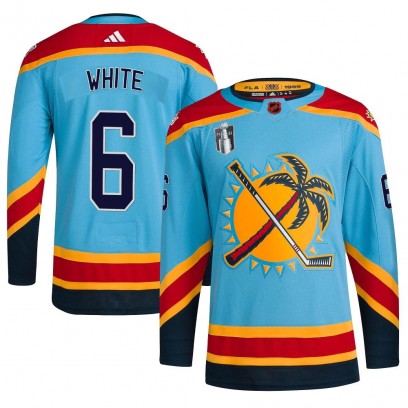 Youth Authentic Florida Panthers Colin White Adidas Reverse Retro 2.0 2023 Stanley Cup Final Jersey - Light Blue