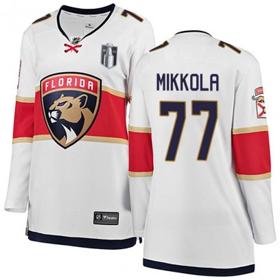 Women's Breakaway Florida Panthers Niko Mikkola Fanatics Branded Away 2023 Stanley Cup Final Jersey - White