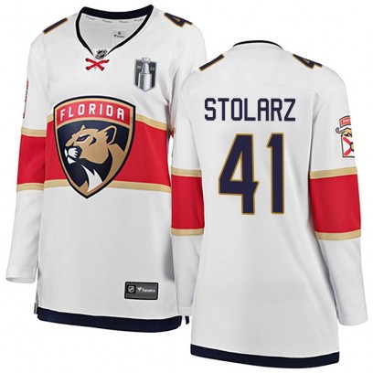 Women's Breakaway Florida Panthers Anthony Stolarz Fanatics Branded Away 2023 Stanley Cup Final Jersey - White