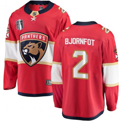 Youth Breakaway Florida Panthers Tobias Bjornfot Fanatics Branded Home 2023 Stanley Cup Final Jersey - Red