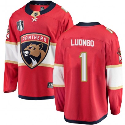 Youth Breakaway Florida Panthers Roberto Luongo Fanatics Branded Home 2023 Stanley Cup Final Jersey - Red