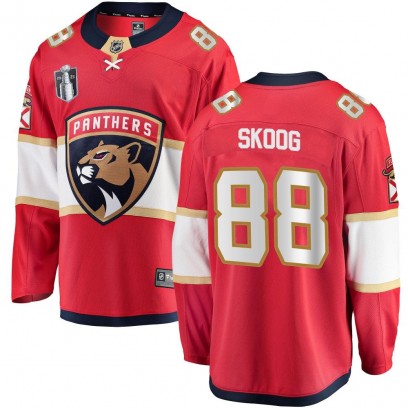 Youth Breakaway Florida Panthers Wilmer Skoog Fanatics Branded Home 2023 Stanley Cup Final Jersey - Red