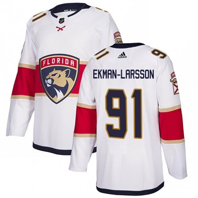 Youth Authentic Florida Panthers Oliver Ekman-Larsson Adidas Away Jersey - White