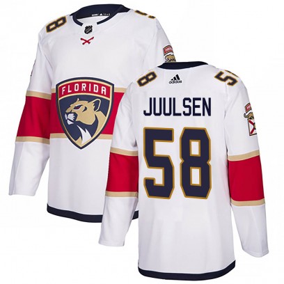 Youth Authentic Florida Panthers Noah Juulsen Adidas Away Jersey - White