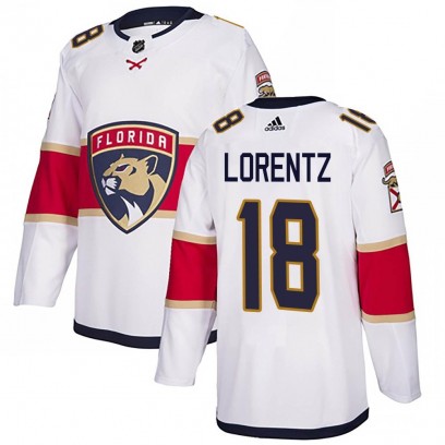 Youth Authentic Florida Panthers Steven Lorentz Adidas Away Jersey - White