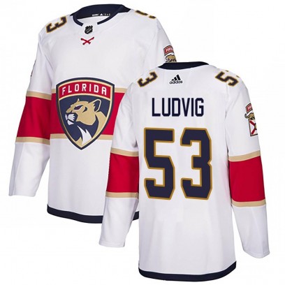 Youth Authentic Florida Panthers John Ludvig Adidas Away Jersey - White