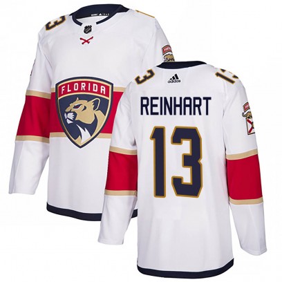 Youth Authentic Florida Panthers Sam Reinhart Adidas Away Jersey - White